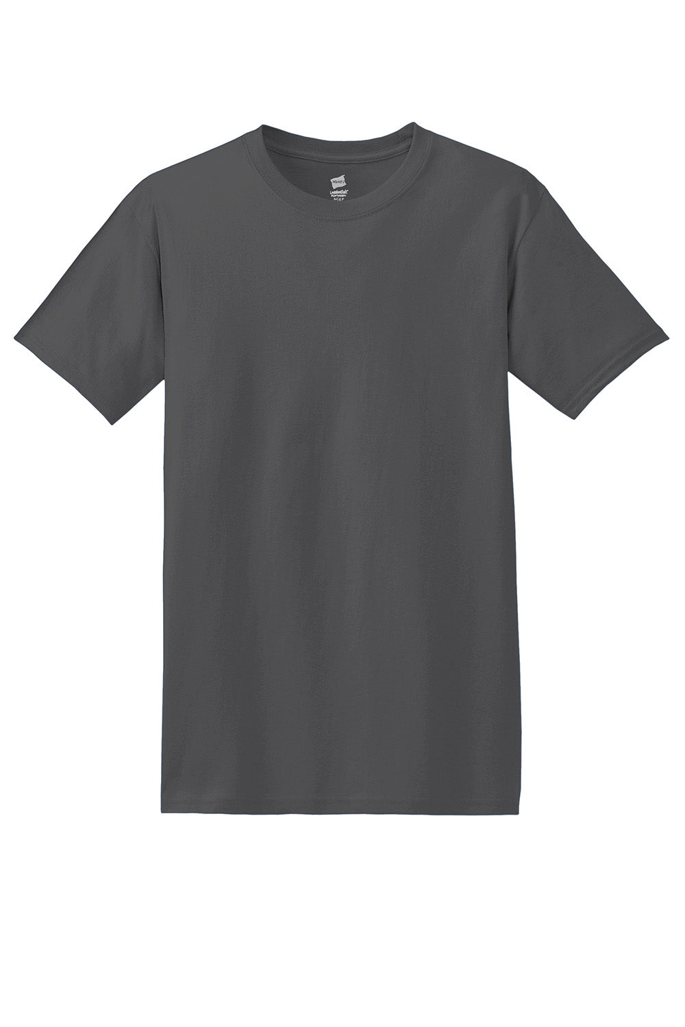 Hanes 5280 Mens ComfortSoft Short Sleeve Crewneck T-Shirt Smoke Grey Flat Front