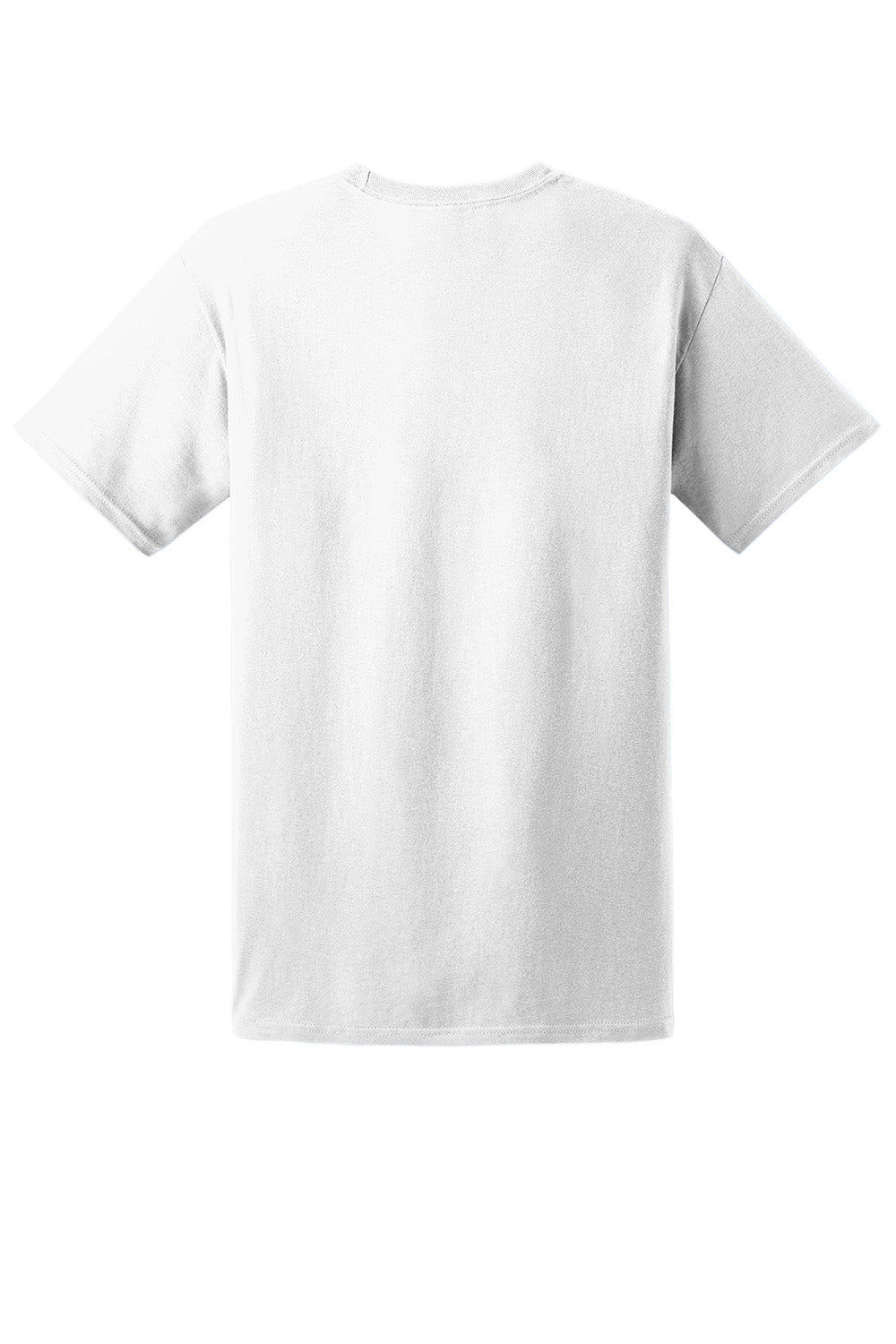 Hanes 5280 Mens ComfortSoft Short Sleeve Crewneck T-Shirt White Flat Back