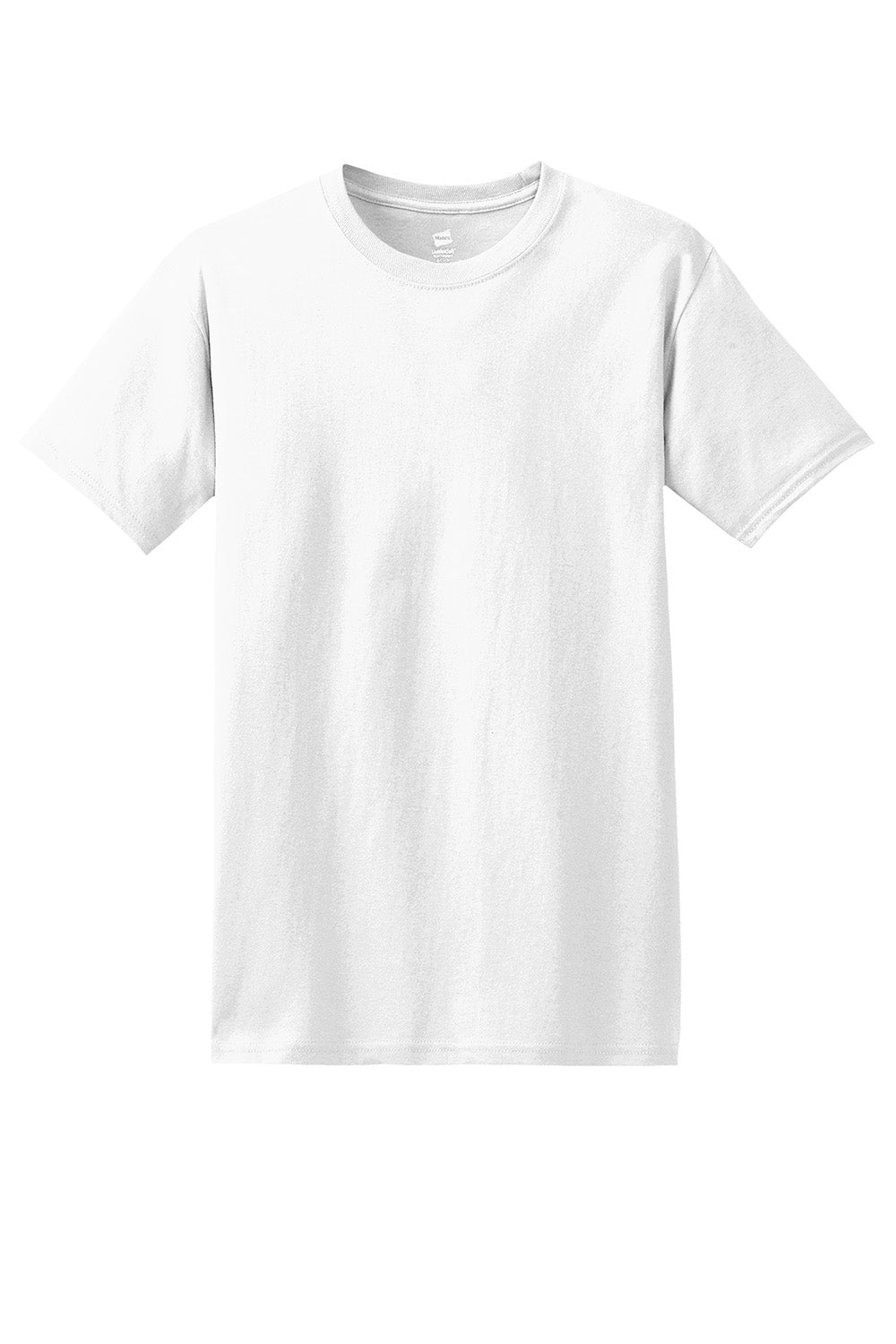 Hanes 5280 Mens ComfortSoft Short Sleeve Crewneck T-Shirt White Flat Front