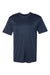 Badger 4020 Mens Ultimate SoftLock Moisture Wicking Short Sleeve Crewneck T-Shirt Navy Blue Flat Front