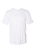 Badger 4020 Mens Ultimate SoftLock Moisture Wicking Short Sleeve Crewneck T-Shirt White Flat Front