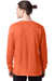 Hanes 5286 Mens ComfortSoft Long Sleeve Crewneck T-Shirt Texas Orange Model Back