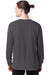 Hanes 5286 Mens ComfortSoft Long Sleeve Crewneck T-Shirt Smoke Grey Model Back