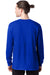 Hanes 5286 Mens ComfortSoft Long Sleeve Crewneck T-Shirt Athletic Royal Blue Model Back