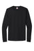 Hanes 5286 Mens ComfortSoft Long Sleeve Crewneck T-Shirt Black Flat Front