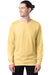 Hanes 5286 Mens ComfortSoft Long Sleeve Crewneck T-Shirt Athletic Gold Model Front