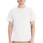 Hanes Mens Essential Short Sleeve Crewneck T-Shirt w/ Pocket - White