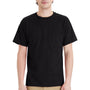 Hanes Mens Essential Short Sleeve Crewneck T-Shirt w/ Pocket - Black