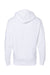 Independent Trading Co. SS4500 Mens Hooded Sweatshirt Hoodie White Flat Back