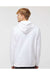 Independent Trading Co. SS4500 Mens Hooded Sweatshirt Hoodie White Model Back