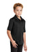 Port Authority Y540 Youth Silk Touch Performance Moisture Wicking Short Sleeve Polo Shirt Black Model 3q