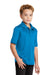 Port Authority Y540 Youth Silk Touch Performance Moisture Wicking Short Sleeve Polo Shirt Brilliant Blue Model 3q