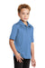 Port Authority Y540 Youth Silk Touch Performance Moisture Wicking Short Sleeve Polo Shirt Carolina Blue Model 3q