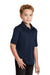 Port Authority Y540 Youth Silk Touch Performance Moisture Wicking Short Sleeve Polo Shirt Navy Blue Model 3q