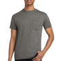 Gildan Mens Short Sleeve Crewneck T-Shirt w/ Pocket - Charcoal Grey