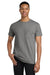 Gildan 5300/G530 Mens Short Sleeve Crewneck T-Shirt w/ Pocket Heather Graphite Grey Model Front