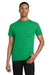 Gildan 5300/G530 Mens Short Sleeve Crewneck T-Shirt w/ Pocket Irish Green Model Front