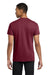 Gildan 5300/G530 Mens Short Sleeve Crewneck T-Shirt w/ Pocket Maroon Model Back