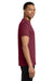 Gildan 5300/G530 Mens Short Sleeve Crewneck T-Shirt w/ Pocket Maroon Model Side