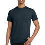 Gildan Mens Short Sleeve Crewneck T-Shirt w/ Pocket - Navy Blue