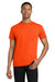 Gildan 5300/G530 Mens Short Sleeve Crewneck T-Shirt w/ Pocket Orange Model Front