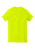 Gildan 5300/G530 Mens Short Sleeve Crewneck T-Shirt w/ Pocket Safety Green Flat Back