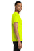 Gildan 5300/G530 Mens Short Sleeve Crewneck T-Shirt w/ Pocket Safety Green Model Side