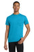 Gildan 5300/G530 Mens Short Sleeve Crewneck T-Shirt w/ Pocket Sapphire Blue Model Front