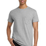 Gildan Mens Short Sleeve Crewneck T-Shirt w/ Pocket - Sport Grey