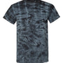 Dyenomite Mens Crystal Tie Dyed Short Sleeve Crewneck T-Shirt - Black Crystal - NEW