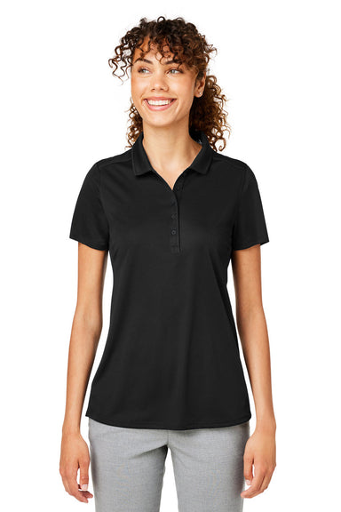 Puma 532989 Womens Gamer Moisture Wicking Short Sleeve Polo Shirt Black Model Front