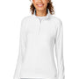 Puma Womens Gamer Moisture Wicking 1/4 Zip Sweatshirt w/ Pockets - Bright White - Closeout