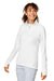 Puma 533007 Womens Gamer Moisture Wicking 1/4 Zip Sweatshirt w/ Pockets Bright White Model 3q