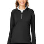 Puma Womens Gamer Moisture Wicking 1/4 Zip Sweatshirt w/ Pockets - Black - Closeout