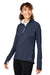 Puma 533007 Womens Gamer Moisture Wicking 1/4 Zip Sweatshirt w/ Pockets Navy Blue Model 3q