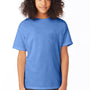 Hanes Youth EcoSmart Short Sleeve Crewneck T-Shirt - Carolina Blue