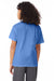 Hanes 5370 Youth EcoSmart Short Sleeve Crewneck T-Shirt Carolina Blue Model Back