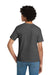 Hanes 5370 Youth EcoSmart Short Sleeve Crewneck T-Shirt Heather Charcoal Grey Model Back