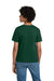 Hanes 5370 Youth EcoSmart Short Sleeve Crewneck T-Shirt Deep Forest Green Model Back