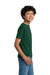 Hanes 5370 Youth EcoSmart Short Sleeve Crewneck T-Shirt Deep Forest Green Model Side