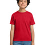 Hanes Youth EcoSmart Short Sleeve Crewneck T-Shirt - Deep Red