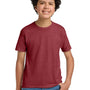 Hanes Youth EcoSmart Short Sleeve Crewneck T-Shirt - Heather Red