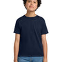 Hanes Youth EcoSmart Short Sleeve Crewneck T-Shirt - Navy Blue