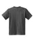 Hanes 5370 Youth EcoSmart Short Sleeve Crewneck T-Shirt Heather Charcoal Grey Flat Back