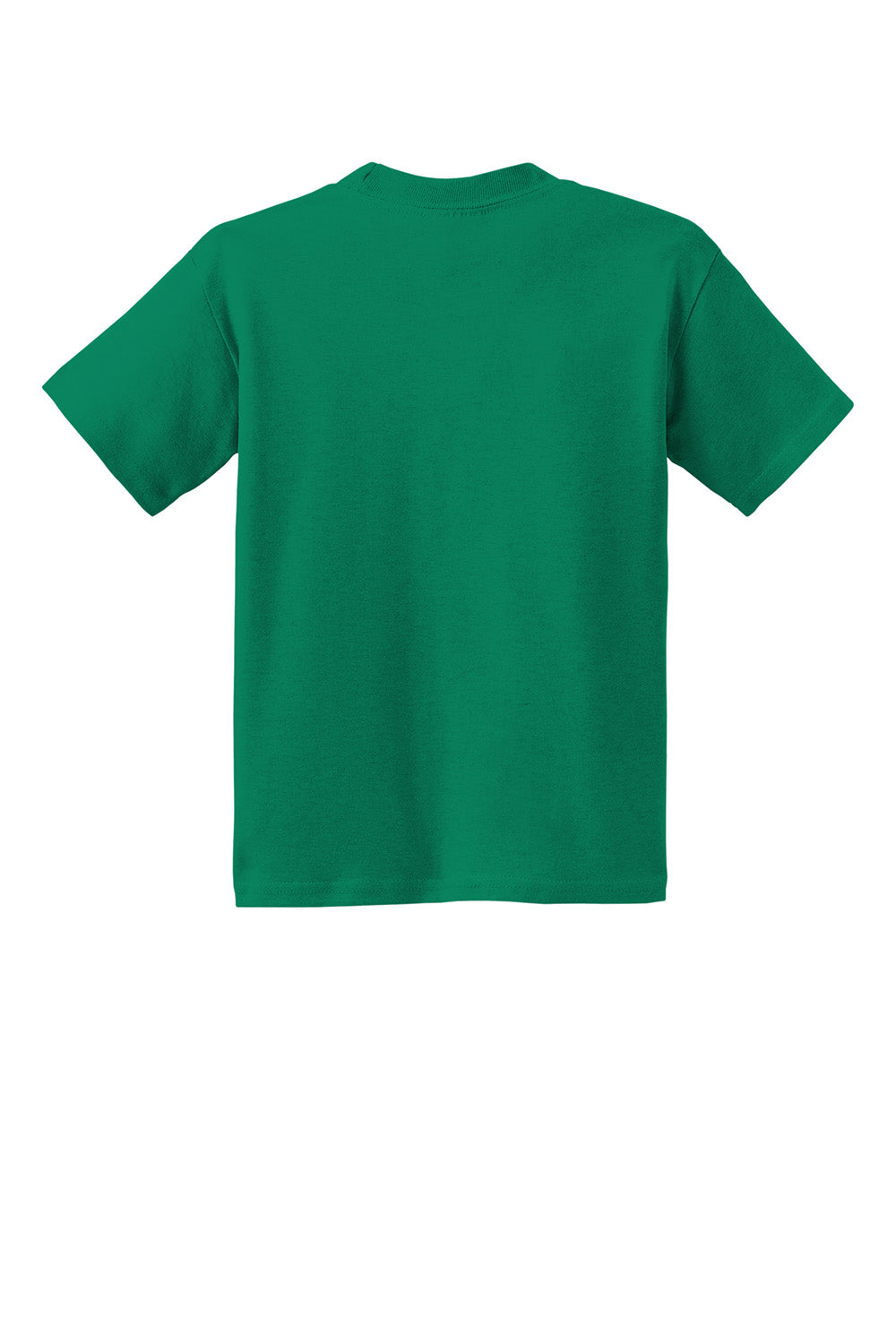 Hanes 5370 Youth EcoSmart Short Sleeve Crewneck T-Shirt Kelly Green Flat Back