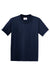 Hanes 5370 Youth EcoSmart Short Sleeve Crewneck T-Shirt Navy Blue Flat Front