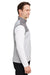 Puma 537465 Mens Cloudspun Moisture Wicking Colorblock Full Zip Vest Quiet Shade Grey/Heather High Rise Grey Model Side