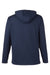 Puma 537474 Mens Volition Moisture Wicking Striped Hooded Sweatshirt Hoodie w/ Pocket Navy Blue Flat Back