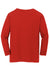 Gildan 5400B/G540B Youth Long Sleeve Crewneck T-Shirt Red Flat Back