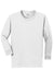 Gildan 5400B/G540B Youth Long Sleeve Crewneck T-Shirt White Flat Front